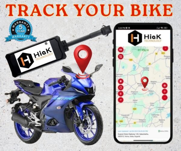 Hiak Micro Wired GPS Tracker For Bike (Sim + App subscription)
