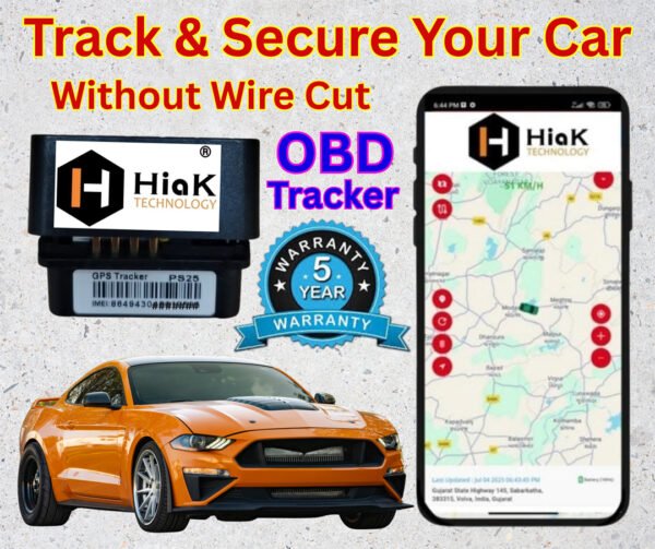Hiak OBD GPS Tracker for Vehicles (Sim + App subscription)